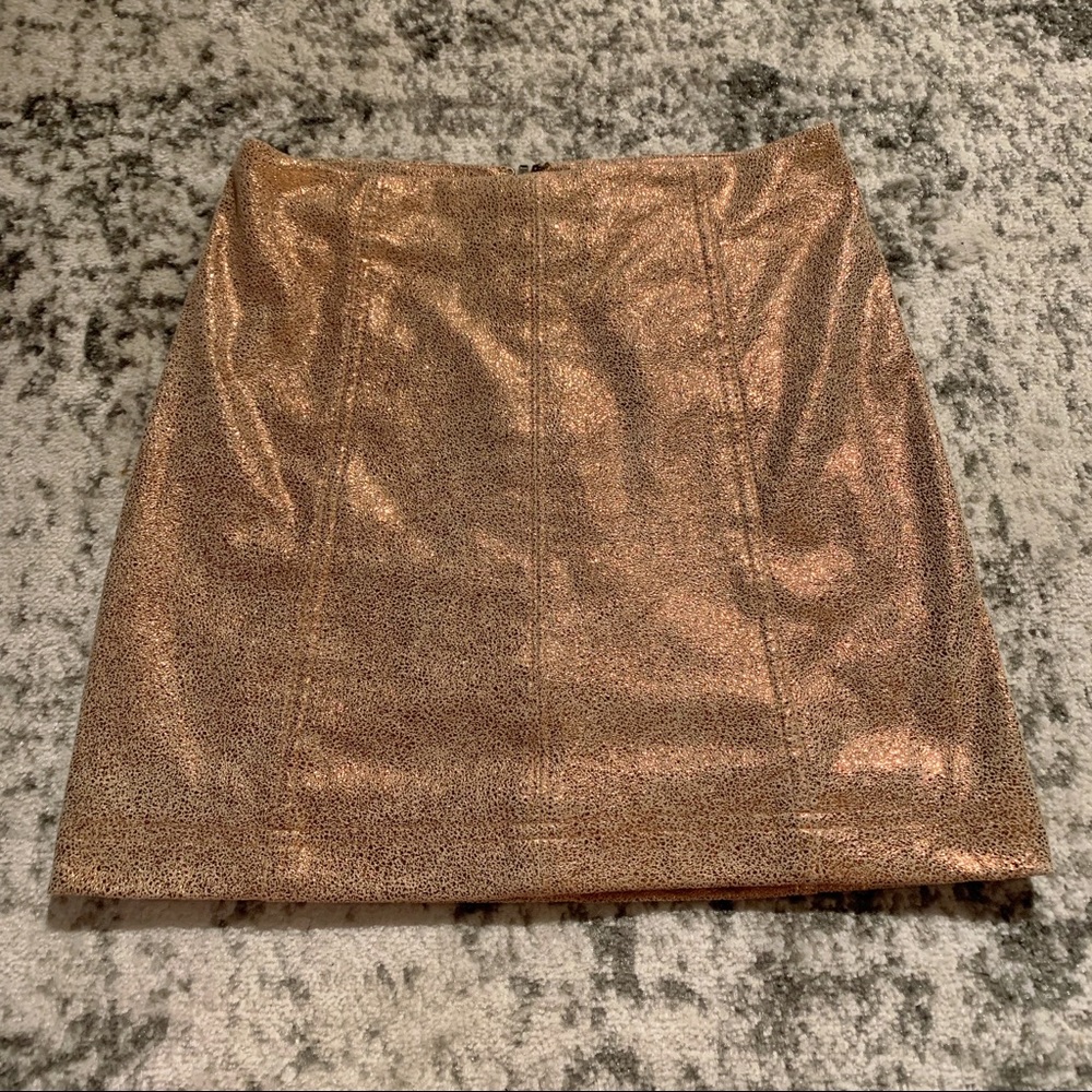 Free People Rose Gold Modern Femme Skirt